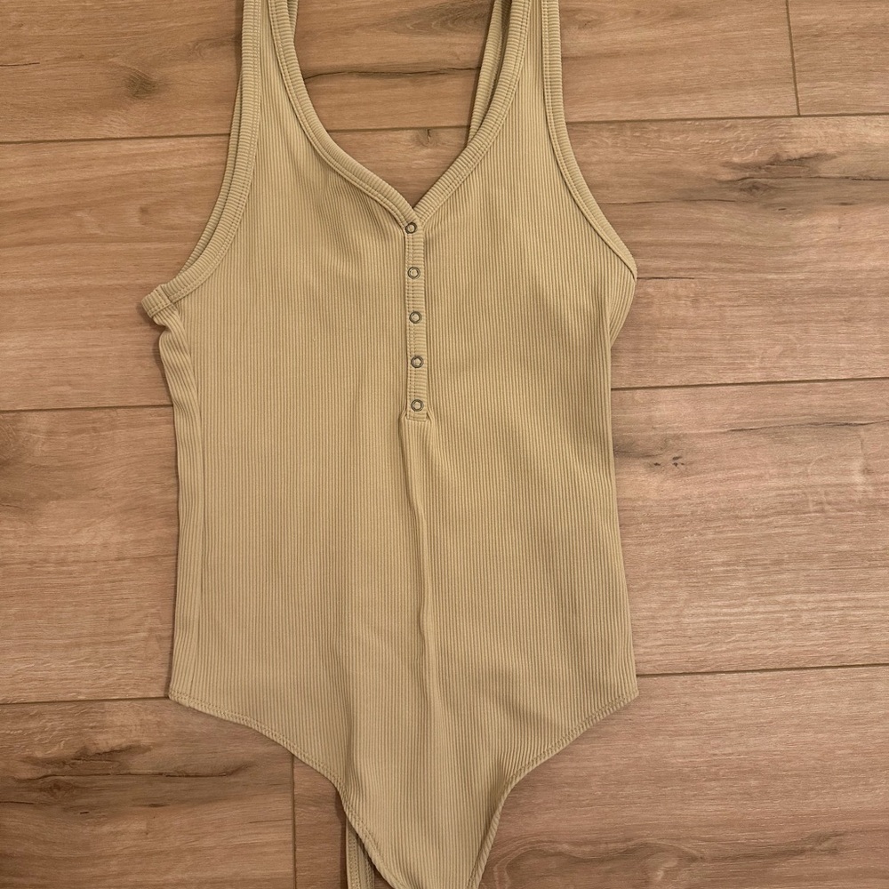 Abercrombie & Fitch Beige Bodysuit